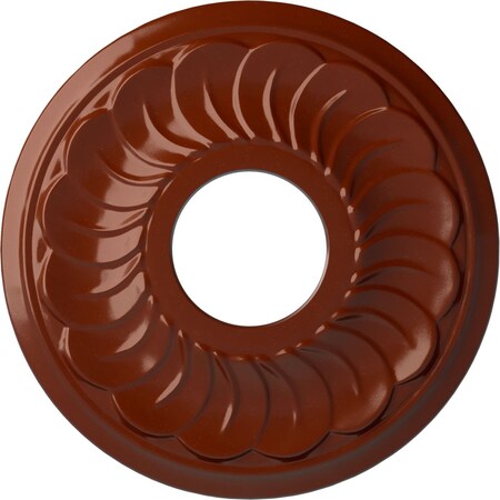 Ekena Millwork Blackthorn Ceiling Medallion (Fits Canopies up to 4 7/8"), 11 3/4"OD x 3 5/8"ID x 1"P, Firebrick CM11BLFIF